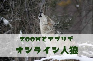 ZOOMとアプリでオンライン人狼